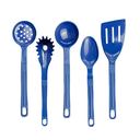 Ver imagem 1 de Jogo Conjunto de Talheres Nylon Utensílios Azul 5 Peças