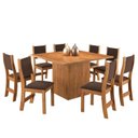Ver imagem 2 de Conjunto de Jantar Mesa Quadrada Comander com 8 Cadeiras Sol