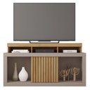 Ver imagem 3 de Rack para TV até 55 Polegadas MDF 136,2cm Frisos Decorativos Valença Marrom