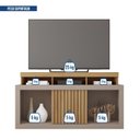Ver imagem 6 de Rack para TV até 55 Polegadas MDF 136,2cm Frisos Decorativos Valença Marrom