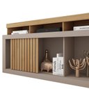 Ver imagem 5 de Rack para TV até 55 Polegadas MDF 136,2cm Frisos Decorativos Valença Marrom