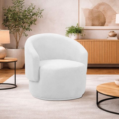 Poltrona Decorativa Sala de Estar Recepção Jasmine Suede