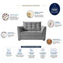 Ver imagem 5 de Sofá 2 Lugares e 2 Poltrona Decorativa para Sala de Estar