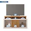 Ver imagem 7 de Rack para TV até 55 Polegadas MDF 136,2cm Frisos Decorativos Valença Bege