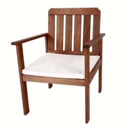 Conjunto para Jardim com 1 Sofá 2 Poltronas 1 Mesa de Centro Madeira Maciça - 4