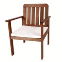 Ver imagem 4 de Conjunto para Jardim com 1 Sofá 2 Poltronas 1 Mesa de Centro Madeira Maciça Marrom