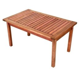 Conjunto para Jardim com 1 Sofá 2 Poltronas 1 Mesa de Centro Madeira Maciça - 5