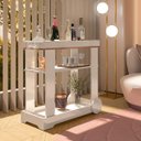 Ver imagem 1 de Carrinho Bar 1 Prateleira e Bandeja Rose