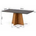 Ver imagem 4 de Mesa de Jantar Retangular Jacarta com 6 Cadeiras Sol Cinza/Mel/Grafite