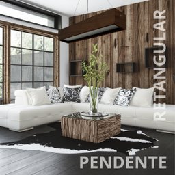 Lustre Pendente Madeira Redondo T8 64x13 Cm para Sala de Estar Sala de Jantar Cor Málaga - 4