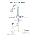 Ver mais imagens de Torneira Cozinha Gourmet Pia Cuba Filtro Dourada Duas Saídas