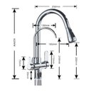 Ver imagem 7 de Torneira Cozinha Gourmet Pia Cuba Filtro Dourada Duas Saídas