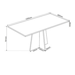 Conjunto de Jantar Mesa Retangular Ritmos com 4 Cadeiras Sol - 3