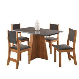 Conjunto de Jantar Mesa Retangular Ritmos com 4 Cadeiras Sol - 2