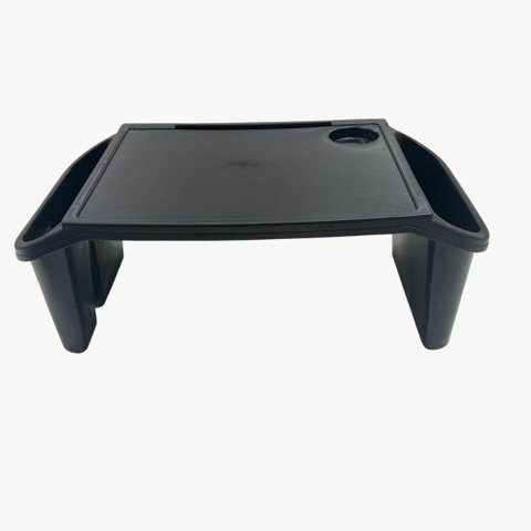 Kit 3 Bandeja Mesa Colo Apoio Comer Refeição Cama Suporte Notebook Preto