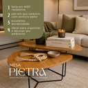 Ver imagem 4 de Conjunto de Mesa de Centro Industrial Orgânica de Metal Dourado Pietra