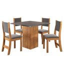 Ver imagem 2 de Conjunto de Jantar Mesa Quadrada Liric com 4 Cadeiras Sol