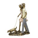 Ver imagem 1 de Escultura Casal Decorativo com Cachorro