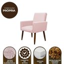 Ver imagem 7 de Kit 4 Poltronas para Sala Pés de Madeira Nina Rosa Bebê
