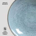 Ver imagem 3 de Prato Fundo Cerâmica 22,5cm Azul Bio Brezze 830ml Porto Brasil Stoneware Avulso