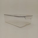 Ver imagem 3 de Organizador de Geladeira de Acrílico Transparente 10x21x32cm Multiuso Cozinha