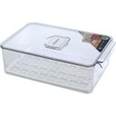 Ver imagem 1 de Organizador de Geladeira de Acrílico Transparente 10x21x32cm Multiuso Cozinha