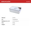 Ver imagem 6 de Organizador de Geladeira de Acrílico Transparente 10x21x32cm Multiuso Cozinha