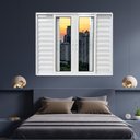 Ver imagem 1 de Janela Veneziana de Alumínio 6 Folhas 100 x 120cm Linha 25 Esquadrias Bergamo Branco