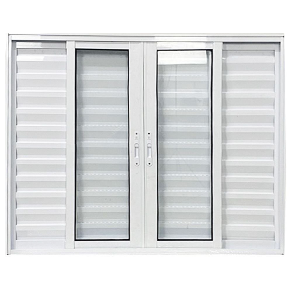 Janela Veneziana de Alumínio 6 Folhas 100 X 150cm Linha 25 Esquadrias Bergamo - 3