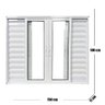 Janela Veneziana de Alumínio 6 Folhas 100 X 150cm Linha 25 Esquadrias Bergamo - 3