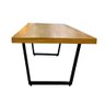 Mesa Industrial para Área Gourmet Madeira Maciça Lanna com Ferragem 2,20m Preto - 3