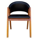 Ver imagem 4 de Cadeira de Jantar Estilo Poltrona Madeira Maciça Couríssimo 7 Decormoveis Preto