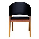 Ver imagem 3 de Cadeira de Jantar Estilo Poltrona Madeira Maciça Couríssimo 7 Decormoveis Preto