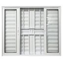 Ver imagem 6 de Janela Veneziana de Alumínio 6 Folhas 100 x 200cm Linha 25 com Grade Esquadrias Bergamo Branco