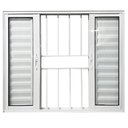 Ver imagem 4 de Janela Veneziana de Alumínio 6 Folhas 120 x 150cm Linha 25 com Grade Esquadrias Bergamo Branco