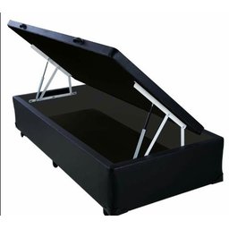 Base Bau 78 X 188 Sintético Preto - 1