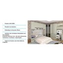 Ver imagem 5 de Guarda Roupa Casal de Canto Vidro Reflecta com Escrivaninha Legno Crema Kashmir Prime Luciane Móveis