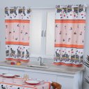 Ver imagem 1 de Cortina de Cozinha Estampada Galinhas FASTLAR 125X250CM