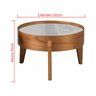 Mesa de Centro Laminada com vidro Off White - Eloá Casa MAD Mesa de Centro Eloá 50cm - 3