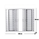 Ver imagem 3 de Janela Veneziana de Alumínio 6 Folhas 100 x 200cm Linha Modular Esquadrias Bergamo Branco