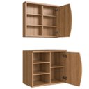 Ver imagem 5 de Gabinete de Banheiro 70cm para Cuba e Espelheira Luanda Mel F10 - Mpozenato