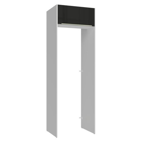 Porta-geladeira 73 Cm 1 Porta Basculante Branco/preto Lux Madesa