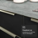 Ver imagem 7 de Porta-geladeira 73 Cm 1 Porta Basculante Branco/preto Lux Madesa
