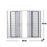 Janela Veneziana de Alumínio 6 Folhas 120 X 150cm Linha Modular Esquadrias Bergamo - 3