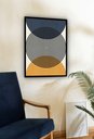 Ver imagem 2 de Quadro Decorativo Abstrato Círculos Espiral - 70x50cm:moldura Branca