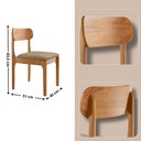 Ver imagem 3 de Conjunto Sala de Jantar Mesa Malta 120cm Tampo Laqueado com Vidro e 4 Cadeiras Star