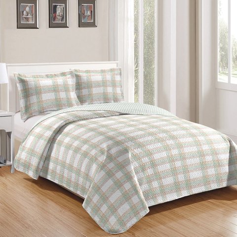 Colcha Bouti - King Size - Dupla Face - c/ Porta Travesseiros - Gales 8 - Rozac