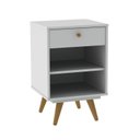 Ver imagem 2 de Mesa de Cabeceira Infantil 1 Gaveta 1 Prateleira Retrô Luna