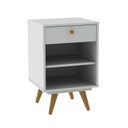 Ver imagem 2 de Mesa de Cabeceira Infantil 1 Gaveta 1 Prateleira Retrô Luna