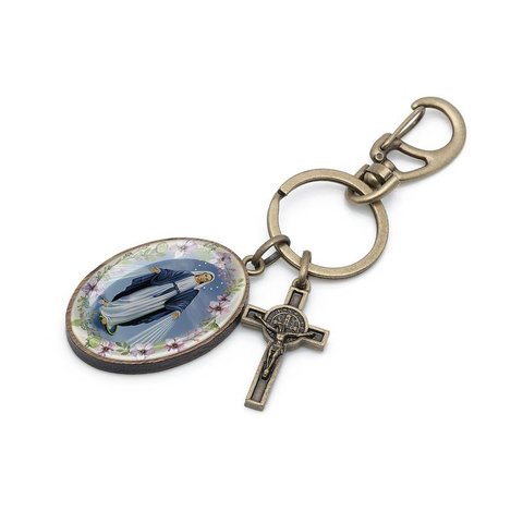 Chaveiro Medalha Nossa Senhora Das Graças com Mosquetão Fornecedor 1 F1-ct14-150-8